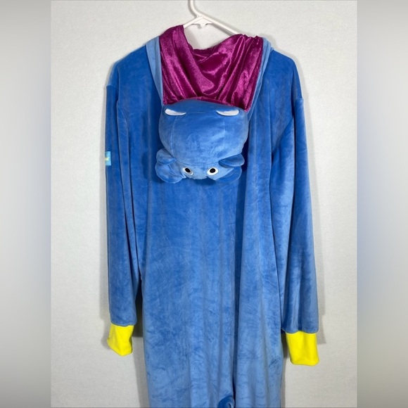 Tipsy Elves Hippo Costume Full Zip Onesie Size Large - Picture 11 of 13